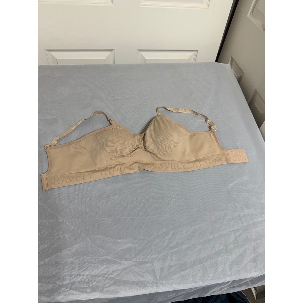 Kindred Bravely Sublime Hands-Free‎ Pumping Nursing Bra Beige Medium KB-SUB-PUMP
